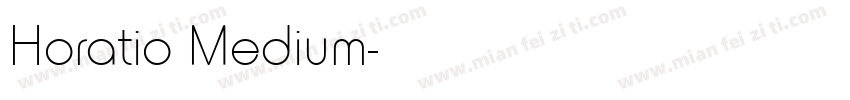 Horatio Medium字体转换
